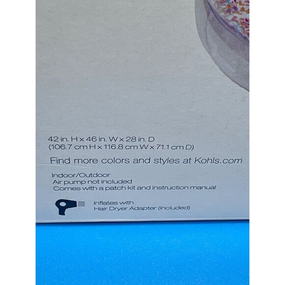 The Big One Glitter & Pom Inflatable Chair - Picture 4 of 6